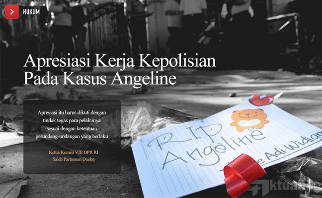 DPR Apresiasi Pengungkapan Kasus Angeline
