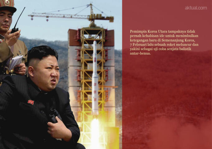 AR Kim Jong Un dan Roket Kwangmyongsong-4 (Aktual/Ilst)