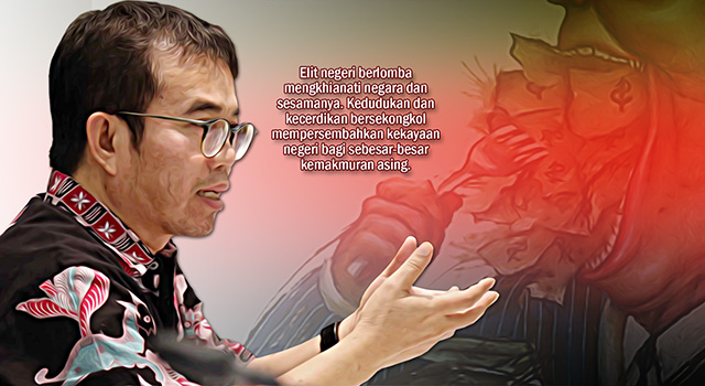 Yudi Latif - Elit Negeri Berlomba Mengkhianati Negara dan Bangsa. (ilustrasi/Aktual.news)