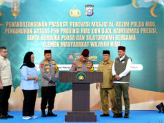Kapolri Resmikan Masjid Al-Adzim Polda Riau, Perkuat Community Policing hingga Ojol