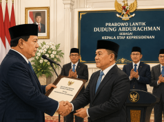Prabowo Lantik Dudung Abdurachman sebagai Kepala Staf Kepresidenan