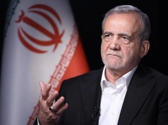 Rusia Desak AS Hentikan Ultimatum dalam Negosiasi dengan Iran Arsip - Presiden Iran Masoud Pezeshkian berbicara dalam wawancara dengan CNN, selama kunjungan resminya di New York, Amerika Serikat, 24 September 2024. (ANTARA/Iranian Presidency/HO/Anadolu/pri.)