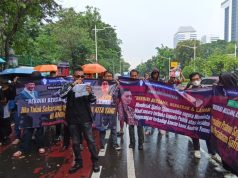 Peringatan 40 Hari Kasus Andrie Yunus, Massa Desak Evaluasi Menhan Sjafrie Sjamsoeddin