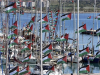 RI Kecam Zionis Israel Tangkap Kapal dan Relawan Kemanusiaan Global Sumud Flotilla (GSF), Desak Dilepaskannya WNI Kapal-kapal dari "Global Sumud Flotilla 2026 Spring Mission," yang bertujuan untuk menembus blokade Israel di Gaza dan mengirimkan bantuan kemanusiaan, berangkat dari marina di Augusta di pulau Sisilia, Italia, pada 26 April 2026. Armada yang terdiri dari 65 kapal tersebut berlayar ke Laut Mediterania secara berurutan pada sore hari sesuai dengan urutan yang telah ditetapkan, dengan banyak bendera Palestina terlihat berkibar di tiang-tiang kapal. (ANTARA/Barış Seçkin - Anadolu Agency/pri.) (ANTARA/Barış Seçkin - Anadolu Agency/pri.)