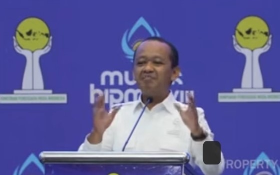 Menteri ESDM Bahlil Lahadalia di Munas HIPMI