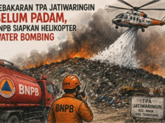 Kebakaran TPA Jatiwaringin Belum Padam, BNPB Siapkan Helikopter Water Bombing