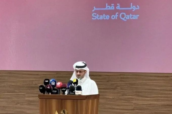 Arsip foto - Juru Bicara Kementerian Luar Negeri Qatar, Majed Al Ansari. /ANTARA/Anadolu/py.